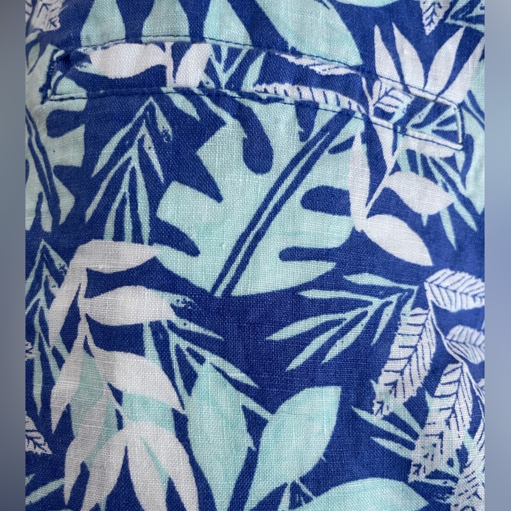 💙🤍NWT Sigrid Olsen washable linen shorts size L… - image 3